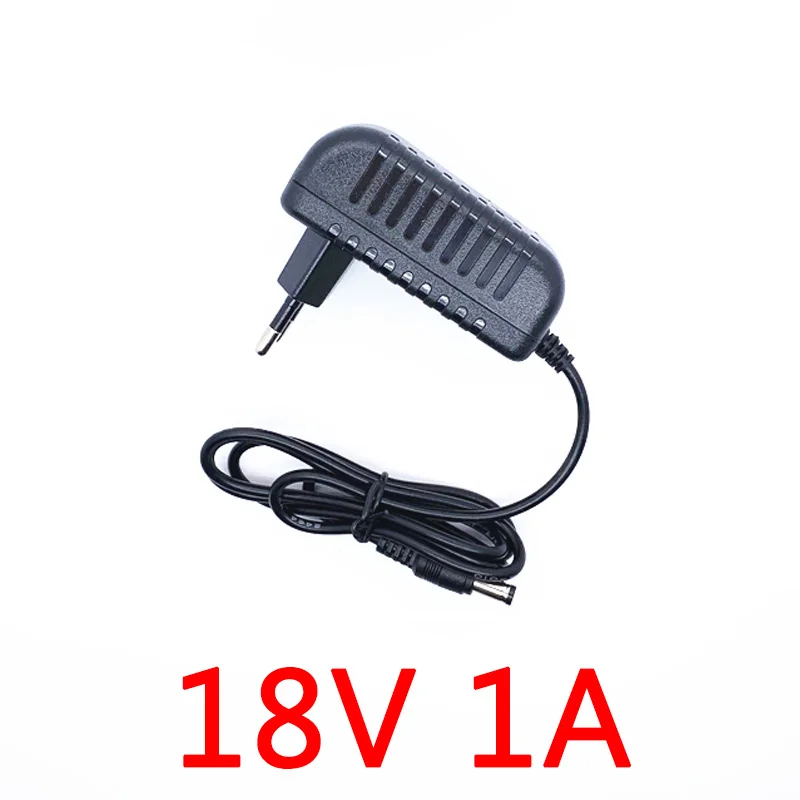 18V 1A AC DC Power Supply Adapter Wall Charger Cord Internal negative, external positive