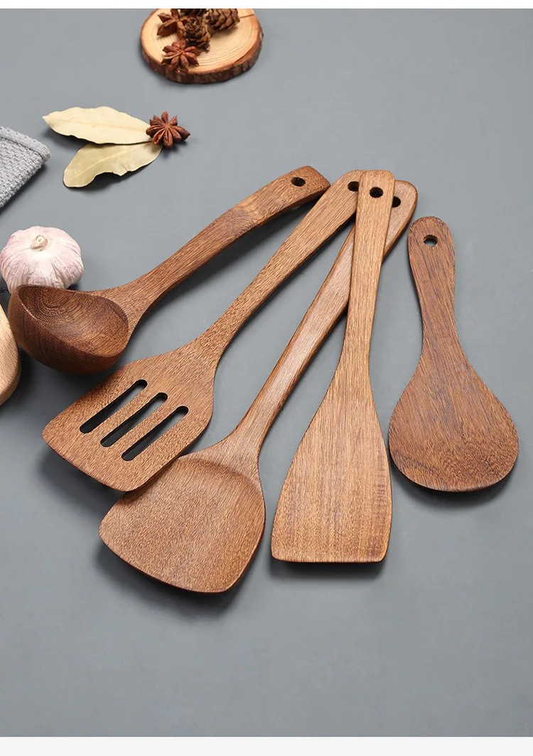 Wings of Wood Utensils Wooden Spoon Ladle Turner Long Shovel Tableware Utensilios de Cocina Skimmer Cooking Kitchen XB 032