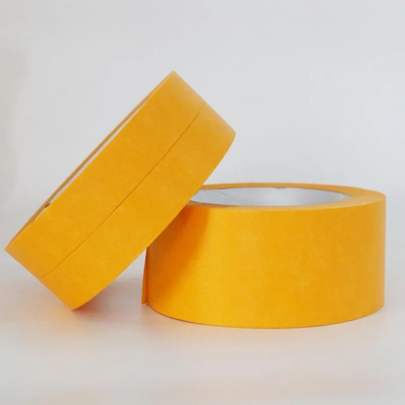 10pcs Spray Paint For Decoration Pater Tape Yellow Masking Tape Automotive Refinish Masking Tape Cars Auto Body Paint 50M KKTNSG