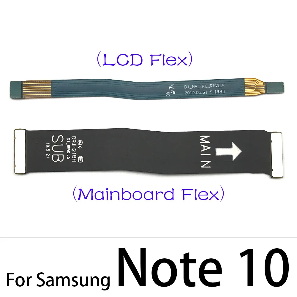 Main FPC LCD Display Connect Mainboard Flex Cable For Samsung Note 10 20 Plus Lite 4G Replacement Parts