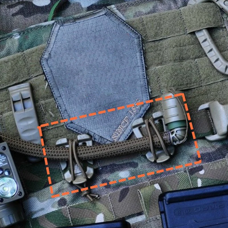 Mosquetón D Clip Molle cincha EDC grillete Grill hebilla para mochila escalada caminata montaña campamento cierre a presión al aire libre K1Z2
