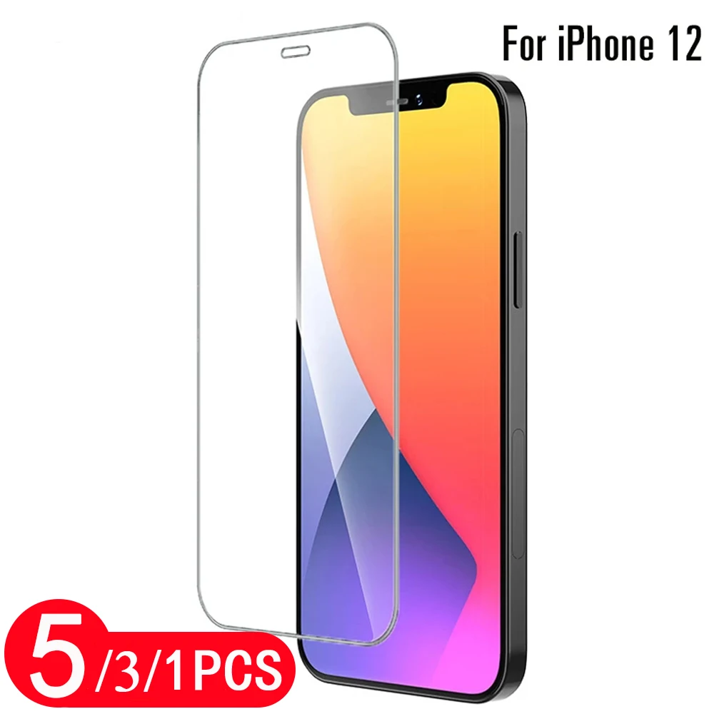 5/3/1Pcs for iPhone 12 mini 11 pro Max 8 7 6 6s plus X XR XS Max SE 2020 tempered glass protective film phone screen protector