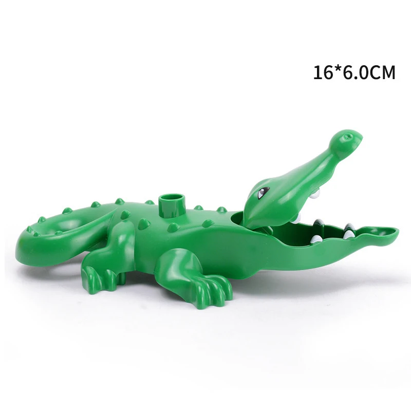 DIY Brand Cute Animal Bricks Horse Rabbit Whale Monkey Cat Dinosaur Panda Big Size Building Blocks Birthday Toys For Kids Gift