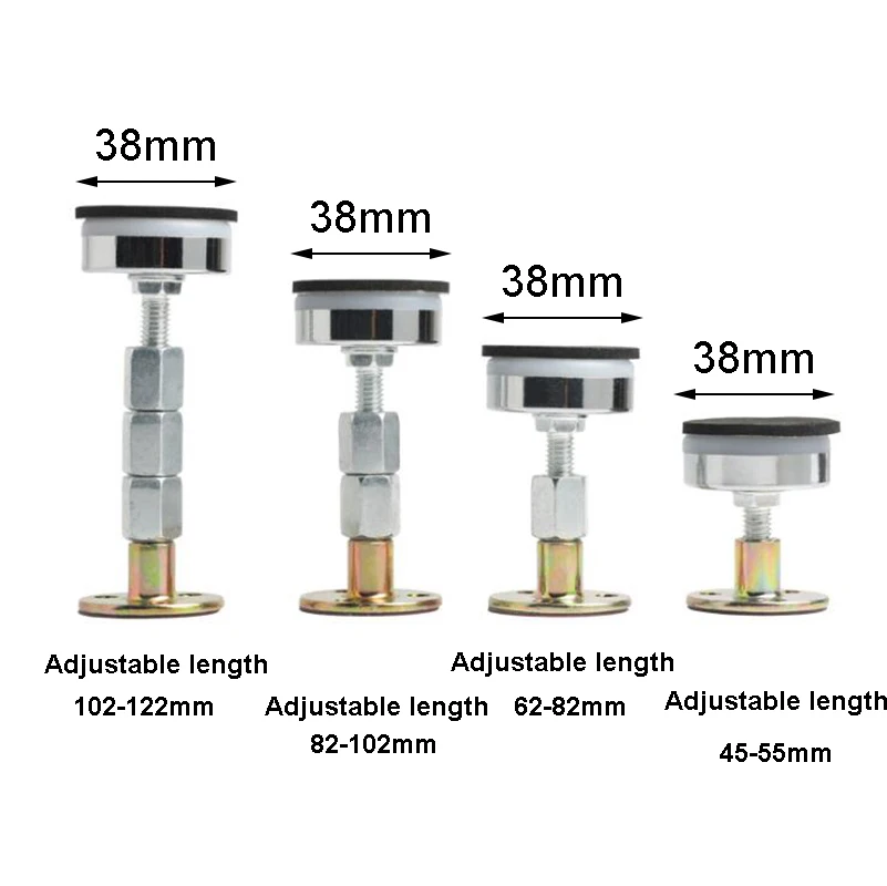 Adjustable Threaded Bed Frame Anti-Shake Tool, Headboard Stoppers, Bedside Headboards Prevent loosening Anti-Shake Fixer