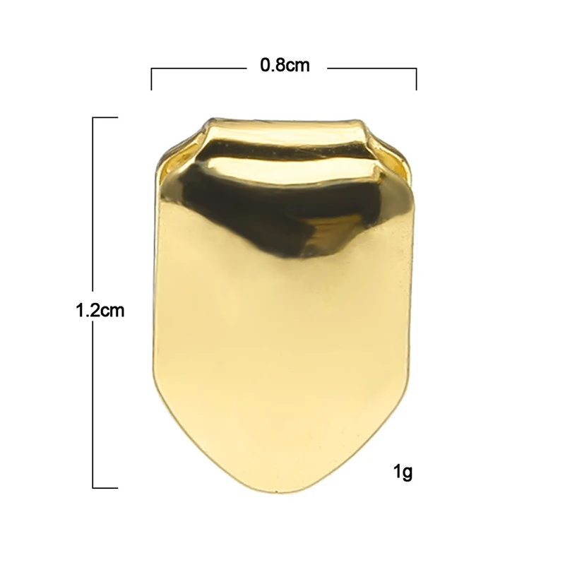 Custom Gold Color Small Single Tooth Cap Grillz