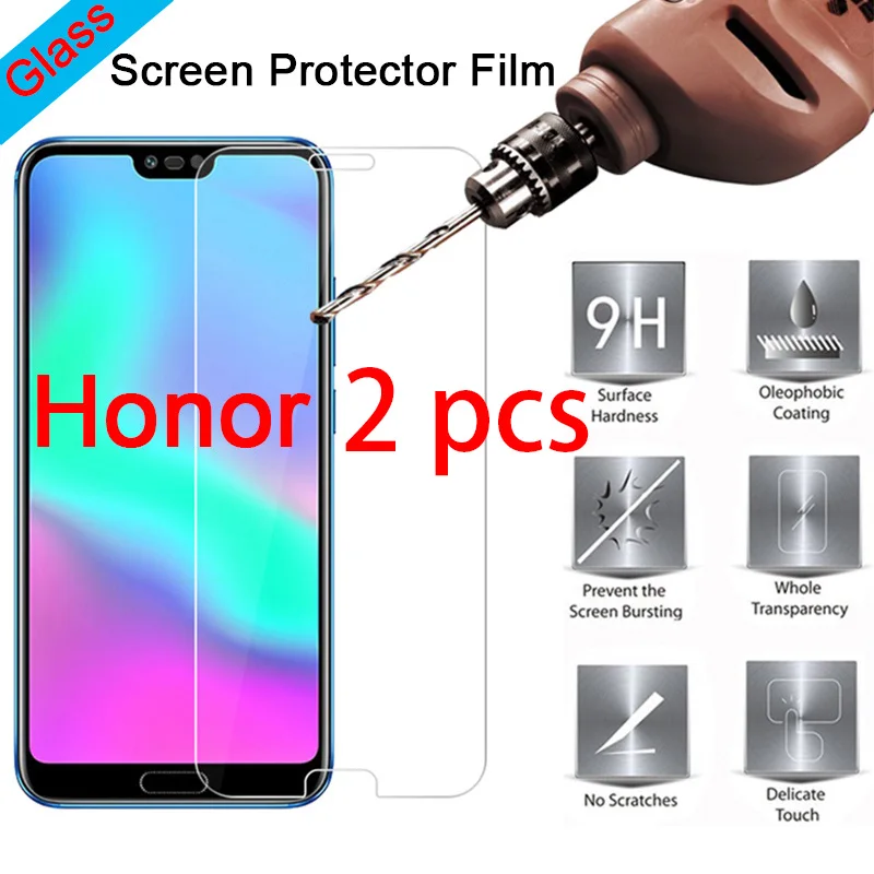 2pcs! Protective Glass on Huawei Honor 8X Tempered Glass for Honor 5C 4C 3C 9H HD Screen Protector for Honor 7X 6X 6C 5X 4X 3X