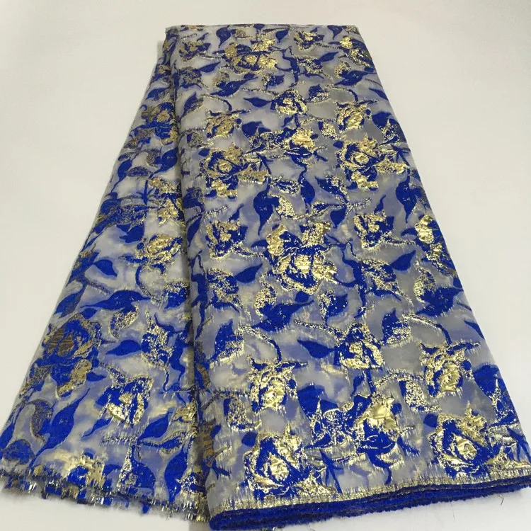 

2021 New Jacquard Brocade Lace Fabric Nigerian French Voile Lace High Quality African Lace Fabric for Wedding Party KJK21114B