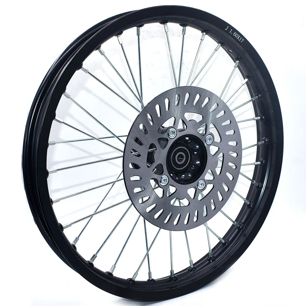 1.60x 17 inch Front Rims Aluminum Alloy Plate Wheel Rims with Disc Brake 1.60 x 17\