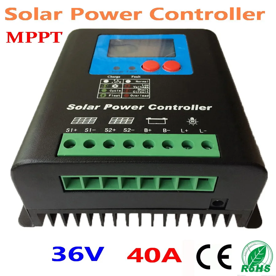 

40A 36V mppt Solar Charge Controller, 40A Solar Controller 36V, PV panel Battery Regulator 40A 36V