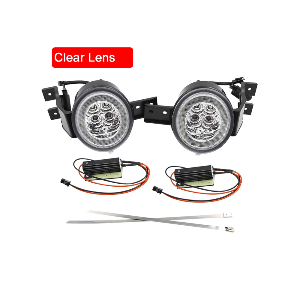 2Pcs Front Bumper 2-in-1 Amber LED Turn Signal Light With White Position Parking Lights For Mini Cooper R50 R52 R53