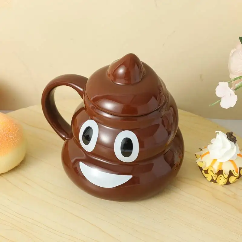 Weird Creative Poo Shaped Ceramics Mugs Coffee mug Milk Tea office Cups Drinkware the Best birthday Gift for Friends