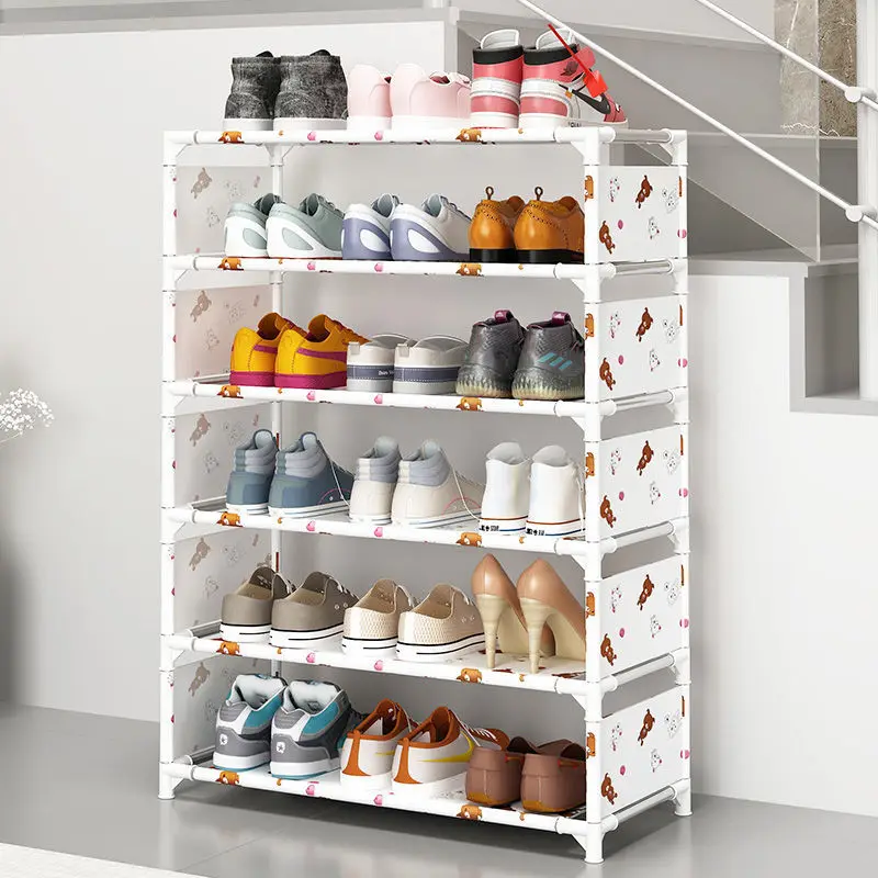 Simple Shoe Rack Non-Woven Fabric DIY Easy Assembly Shoe Storage Rack  Home Decoration Home Furniture Space-saving Shoe Cabinet