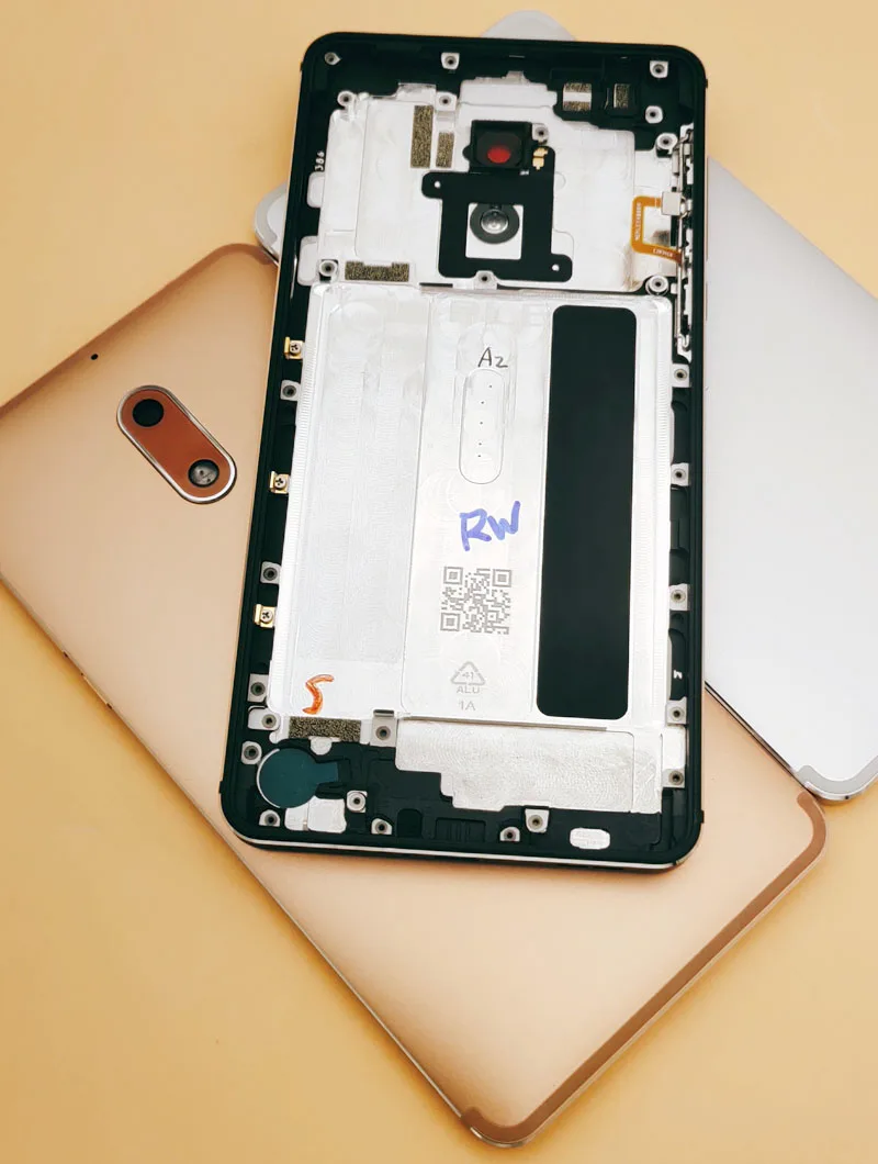 

Оригинальная задняя крышка батарейного отсека для Nokia 6, задняя панель корпуса, запасная часть для объектива камеры