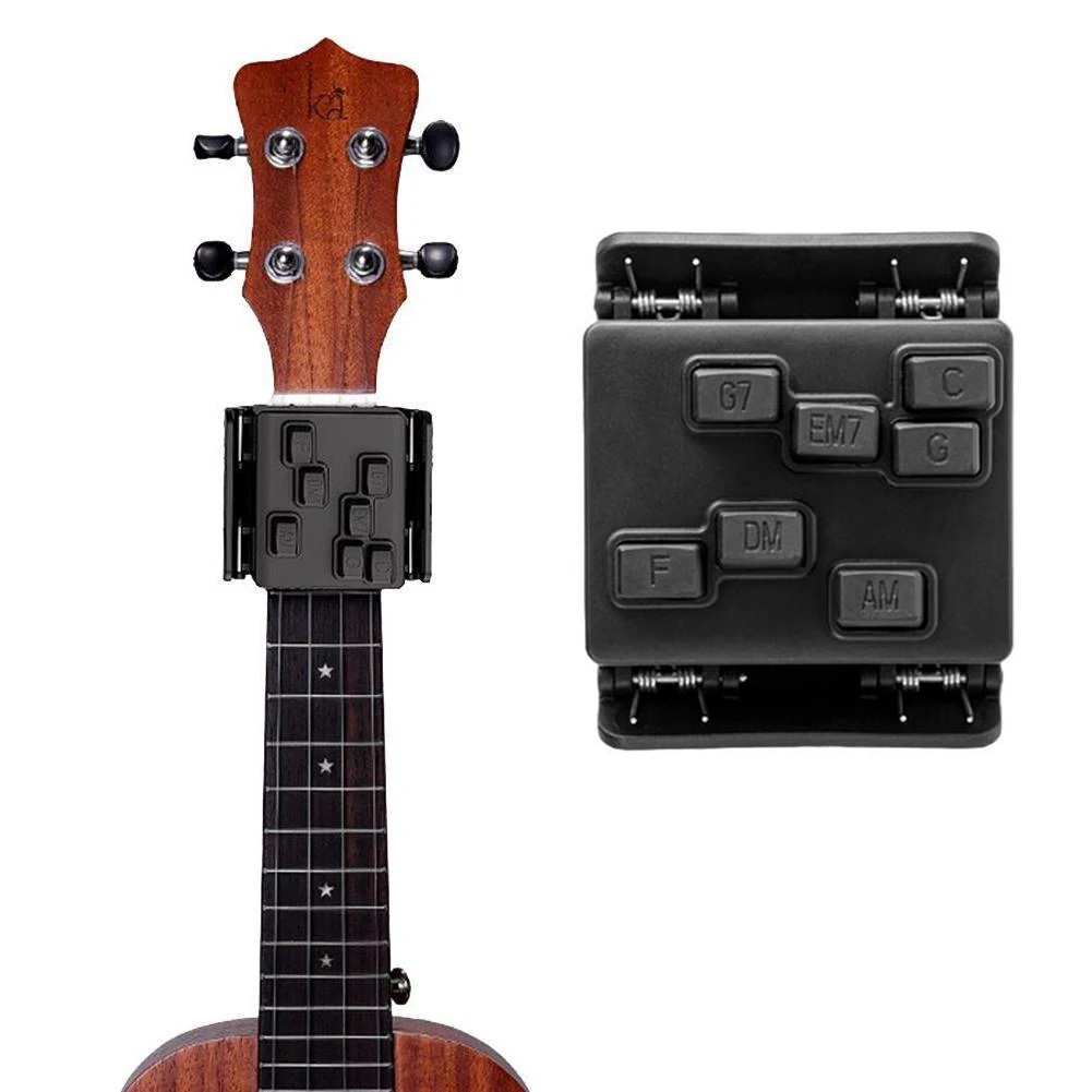 Learning System Beginner Trainer Practrice Aid Portable Ukulele Chord Musical Practice Chord Tool