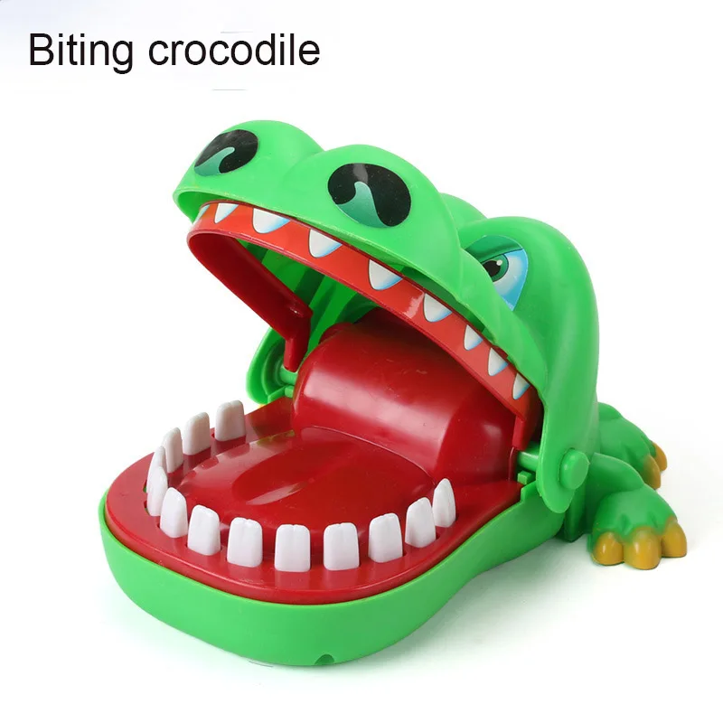 Funny Biting  Finger Crocodile Toy   Pirate Barrel Parent-child Board Game Tricky Toys Finger Biting Stress Reliever Toys