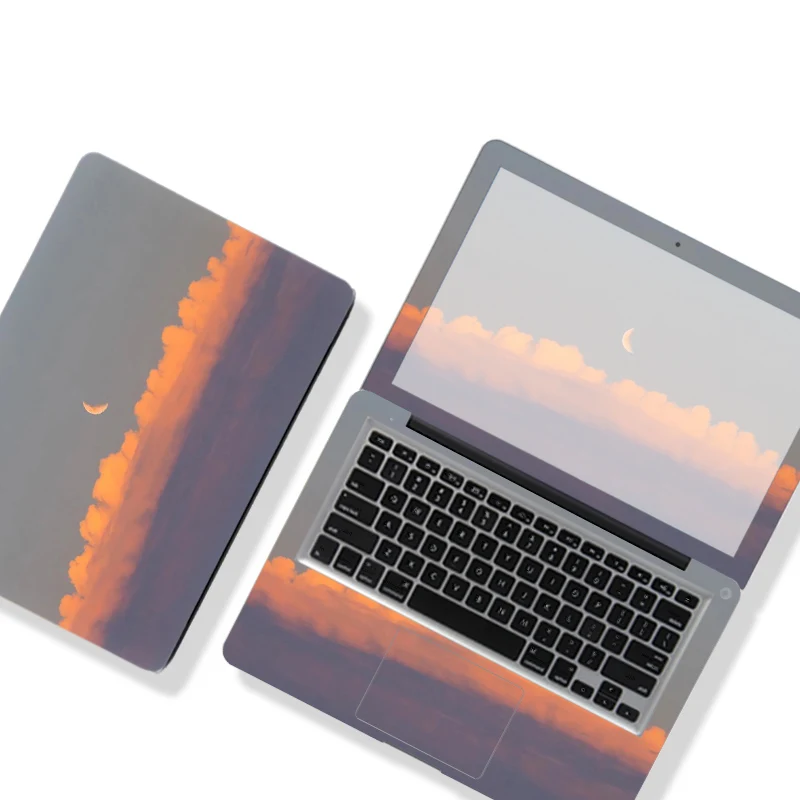 DIY Landscape Cover Laptop Sticker Three-Sided Waterproof Notebook Skin For Lenovo/Dell/ASUS/Huawei/Macbook And Other Models