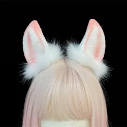 Lovely Rabbit Ili Horse Ears Hair Hoop Prop Imitation Animal Hand Made Headband Donkey Ear KC Cosplay Original Women's Headdres