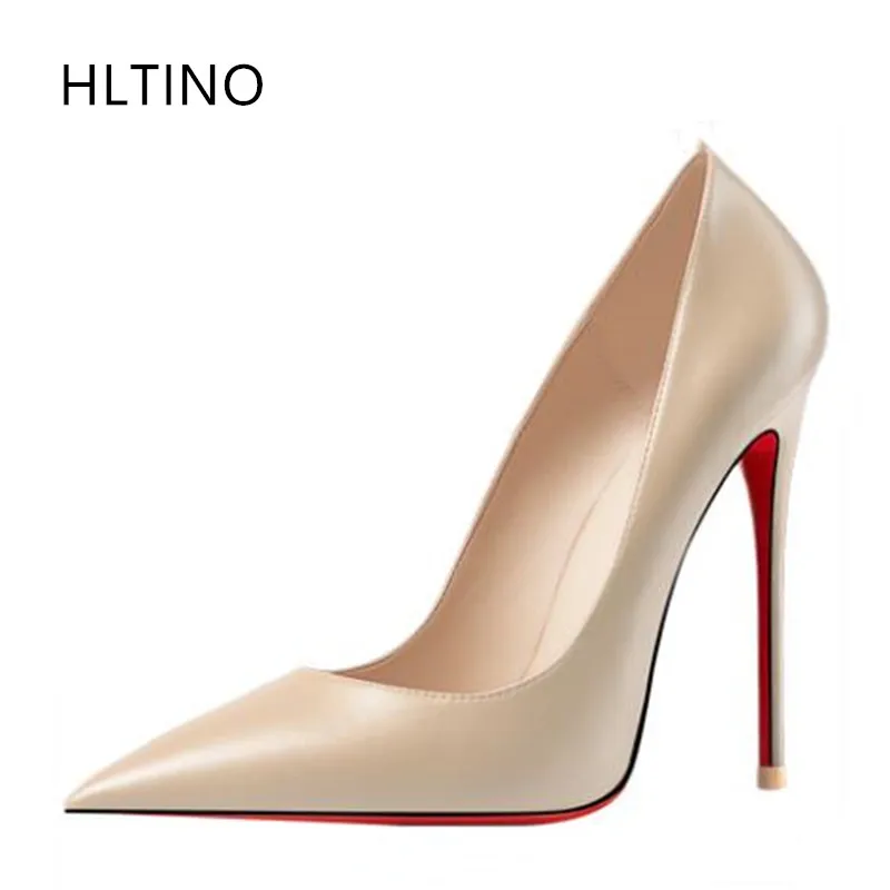 

HLTINO Women Red Bottom Shoes Mette Finish Pumps Women sexy High Heel Stilettos Party Dress Shoe Autumn Spring Winter Women Shoe