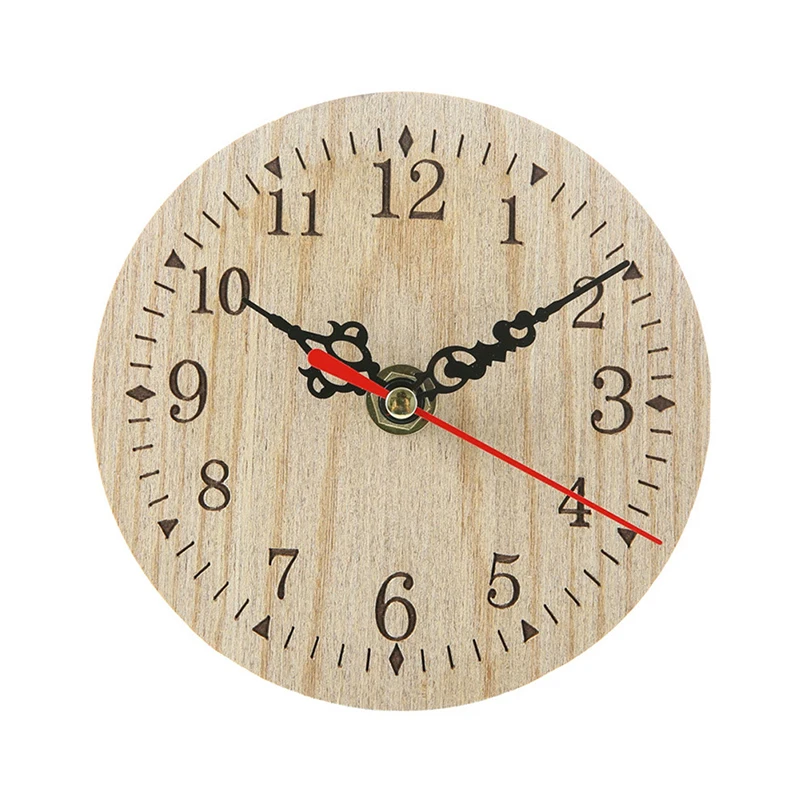 Retro Vintage Style Wooden Round Wall Clock, Quiet Numerals Quartz, Home, New Arrival, Hot Sales, 2024