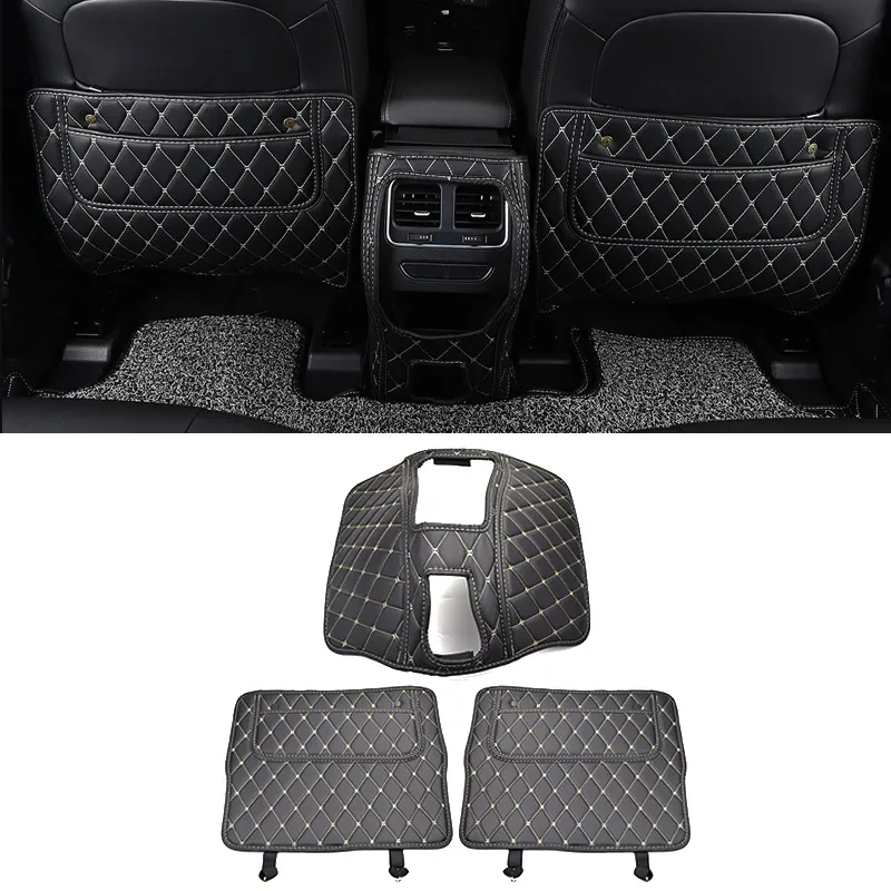 Hivotd For Haval F7 F7X 2023 Car Seat Back Anti-kick Mat Children Anti-Dirty Protector Waterproof Pads Interior Accessories