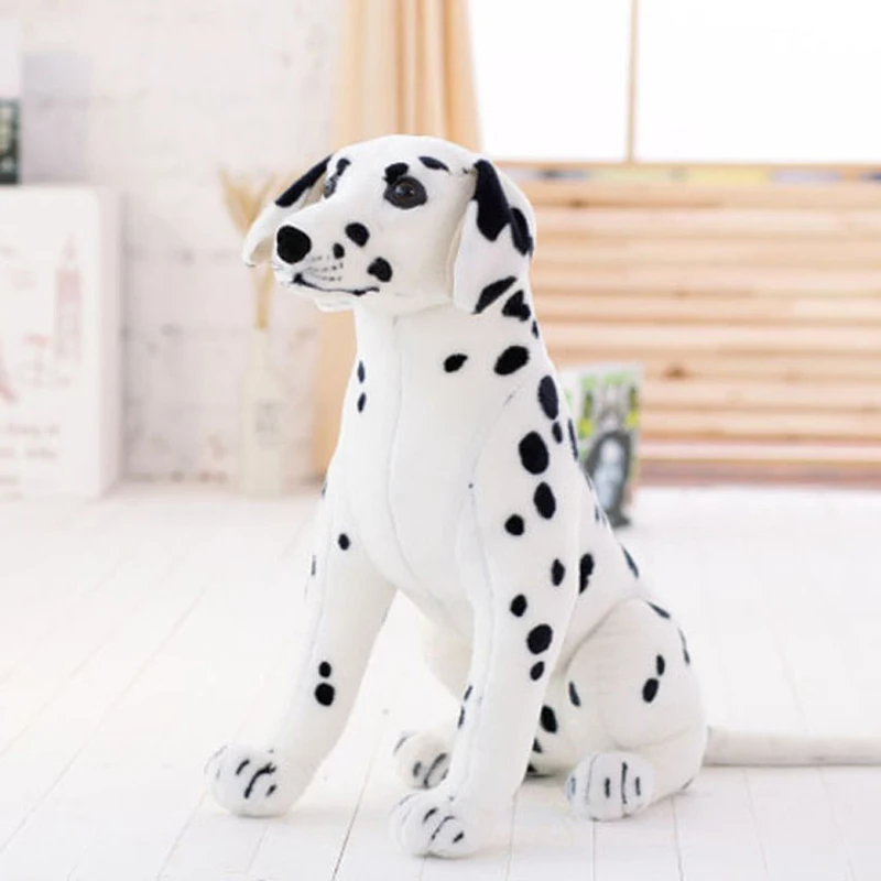 Knuffels Pluche Dalmatische Hond Speelgoed Simulatie Giant Hond Speelgoed Realistische Animal Kids Speelgoed Cadeau Voor Kinderen Pet Shop Mascotte