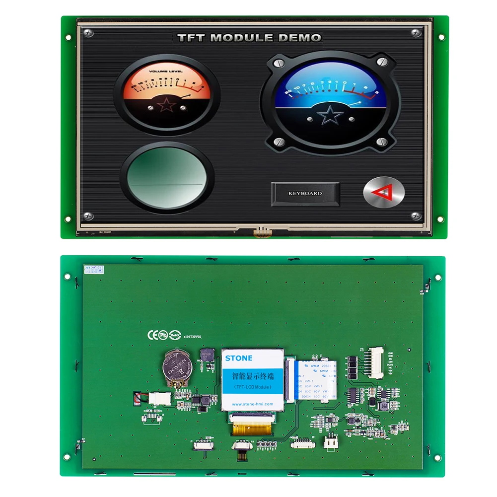 Modulo LCD grafico STONE HMI con touchscreen TFT e RS232