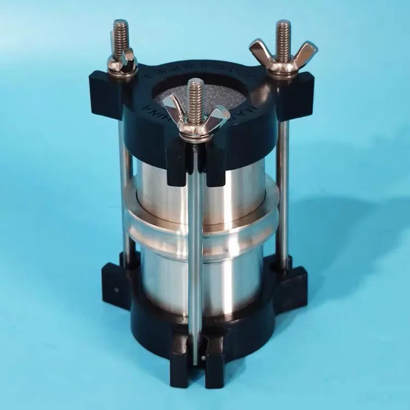 39.1 mm, 50 mm. High Quality triaxial Saturator for triaxial tests. Three part mold. Geotechnical instrument