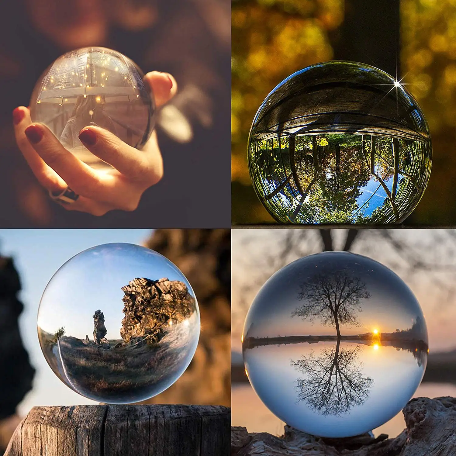 Nguyên Chất Thấu Kính Pha Lê Bóng 60Mm Photopraphy Lensball Cao Cấp Hình Quả Cầu Thủy Tinh Cho Điện Thoại Và Máy Ảnh