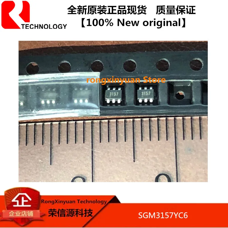 50pcs/lot SGM3157YC6/TR  SGM3157YC6  3157  SC70-6  SGM3157  4.5Ω Low Voltage SPDT Analog Switch in 6-pin SC70 100% New original