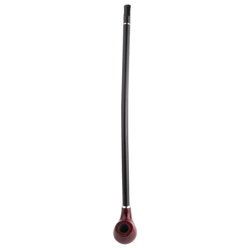 Top Quality Long Cigarette Holder Exquisite Long Red Brown Handle Wooden Tobacco Cigarette Smoke Pipe with box