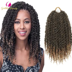 12Inch Pre-Twisted Distressed Locs Soft Synthetic Jumbo Crochet Braiding Hair Butterfly With Curly Ends Pre-Looped Extensions