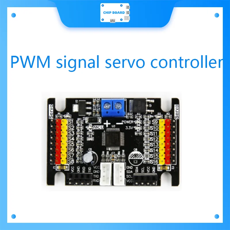 

Yahboom PWM signal servo controller with IIC Serial port compatible with Microbit Raspberry Pi Nvidia Jetson NANO