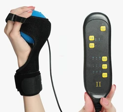 Stroke electric finger massager hemiplegia hot compress finger vibration physiotherapy ball hand rehabilitation equipment traini