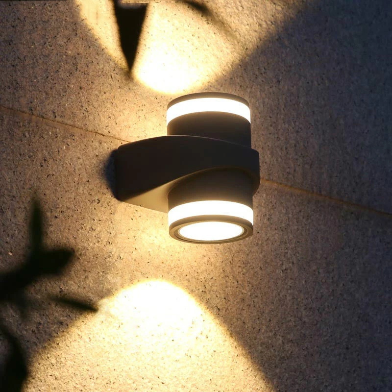 New patented design wall light, Outdoor Waterproof Modern LED Wall Light Indoor Sconce, double head 6W AC85-265V