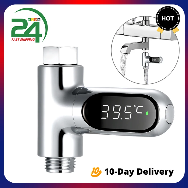 LED Display Shower Faucets Water Thermometer Electricity Water Temperture Monitor Home Hot Tub Bathing Temperature Meter