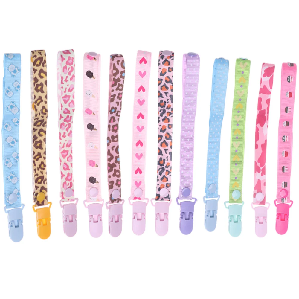 

Children Cute Pacifier Clip Chain Dummy Clip Holder Nipples Comfortable Material Chain Buckle Strap Clip Holder Baby Pacifier