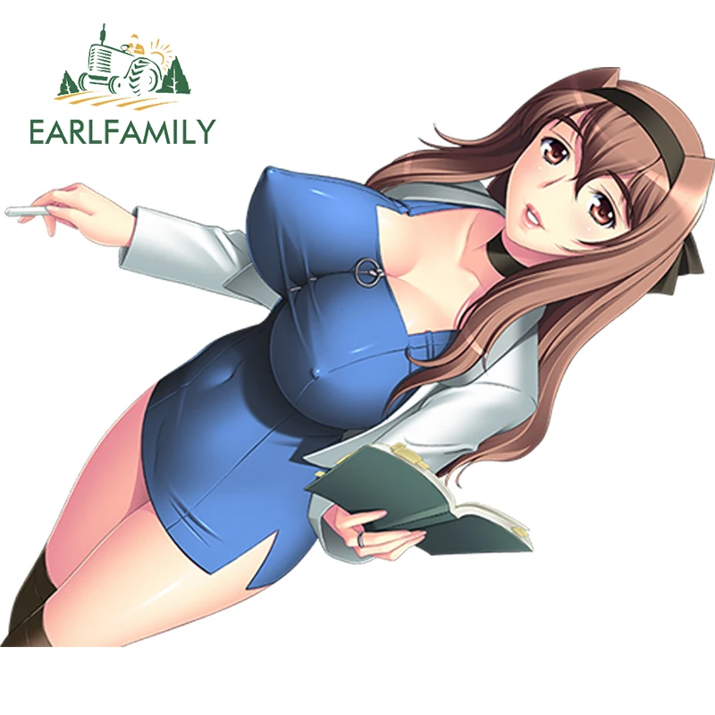 EARLFAMILY 13 سنتيمتر تصفيف السيارة أنيمي ماتسوناغا كوو الأصلي شخصية تجعل مثير فتاة ملصق مائي JDM مقاوم للماء سيارة ملصق