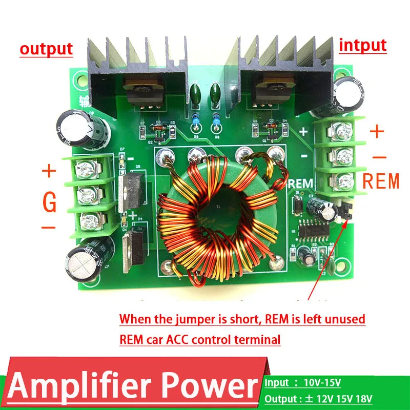 150W DC-DC 12V TO ± 12V 15V 18V 24V 36V positive negative Power Supply Voltage Regulator modul For Amplifier Car Audio Speaker