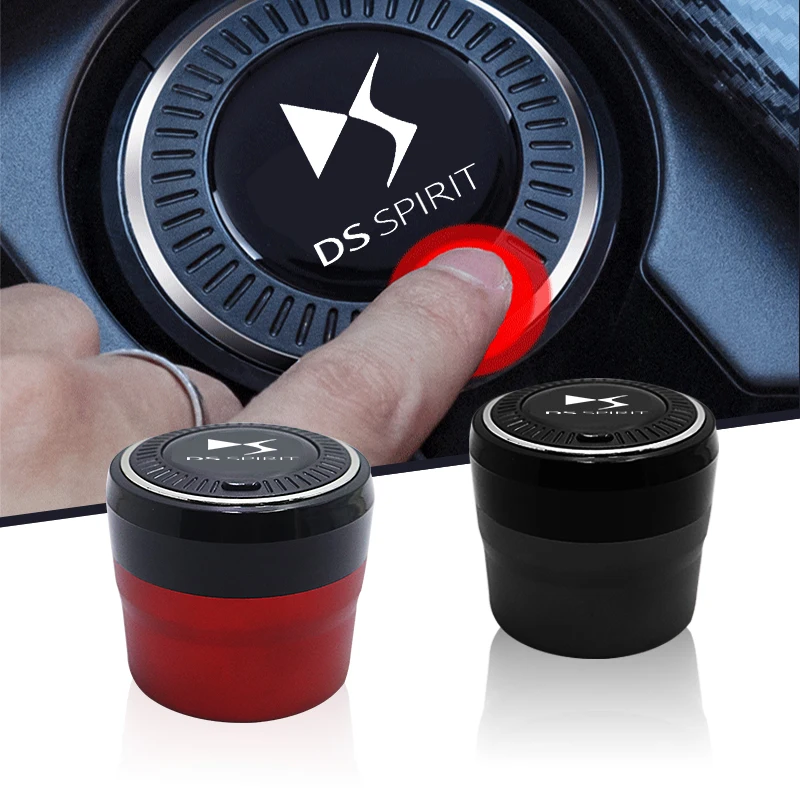 Car accessories ashtray Button open style LED Stainless For Citroen DS DS3 DS4 DS4S DS5 DS 5LS DS6 DS7 Car Accessories