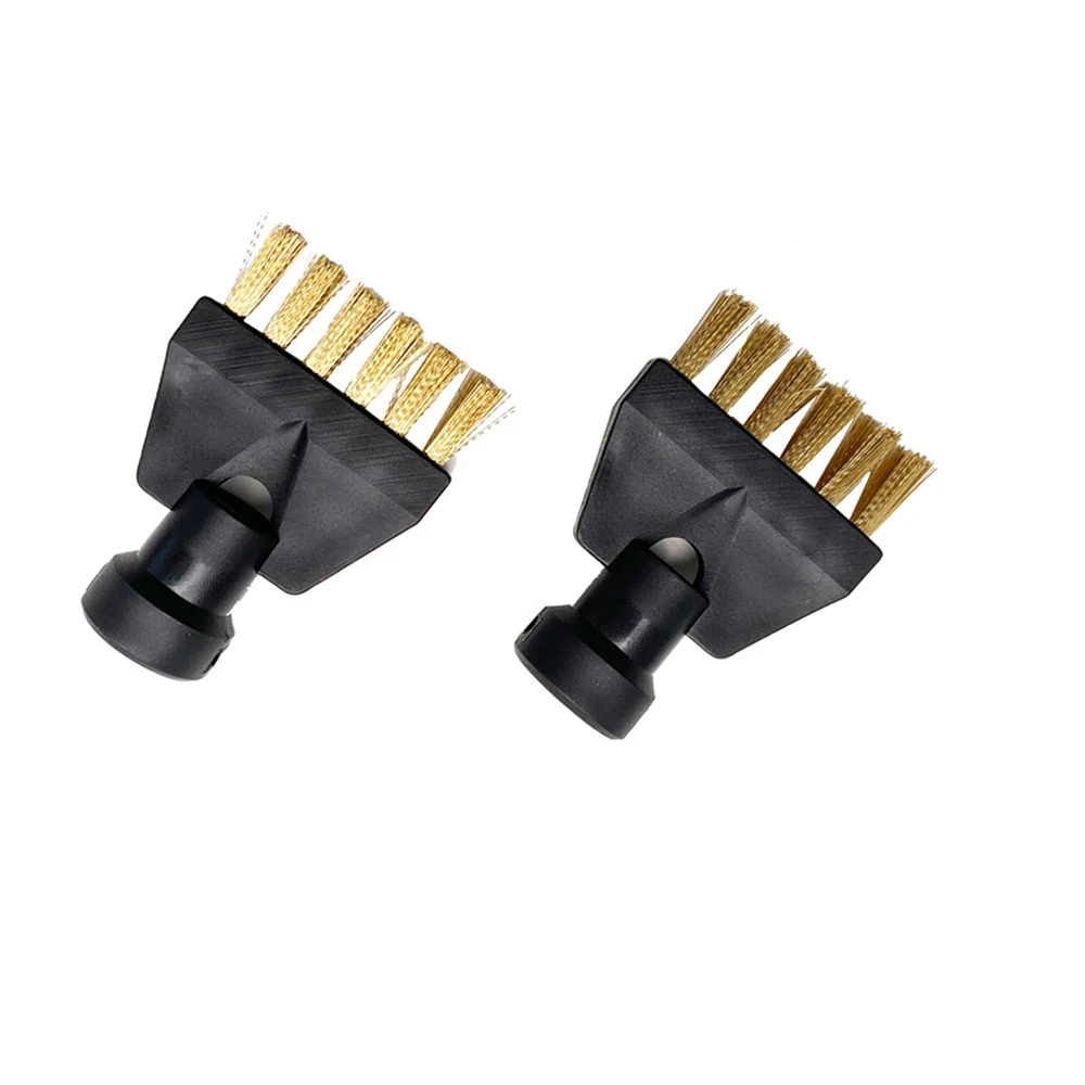 2pcs Steam Cleaning Brushes Nylon/Copper Brushes For Karcher SG-42 SG-4 SC Steam Cleaner Replacement Parts