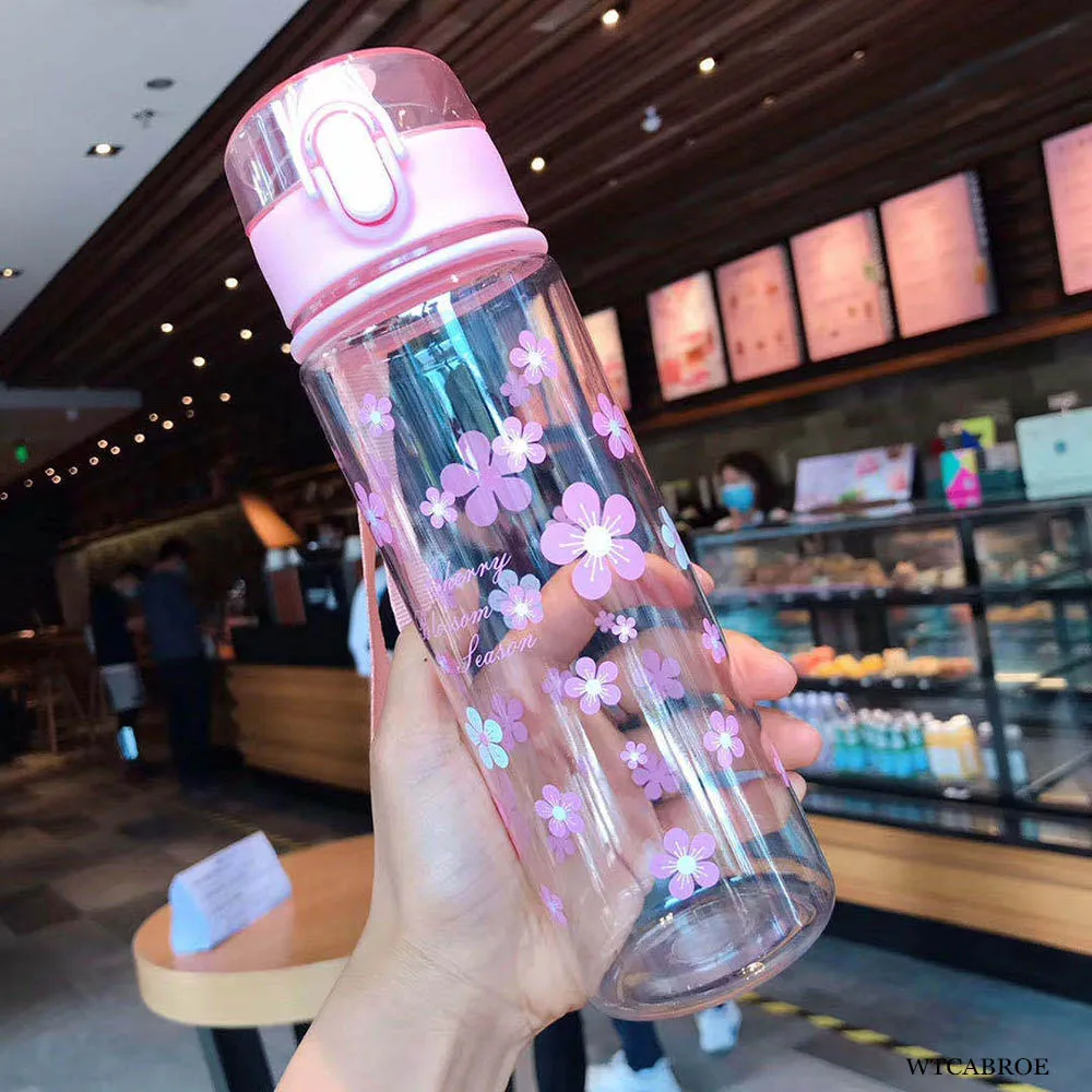 My 1000ml Portable Drink Water Jug Girl Gym Bottle Sports Drinking Plastic Gourd bottled my Water Bottles For Girls Water bottle images - 6