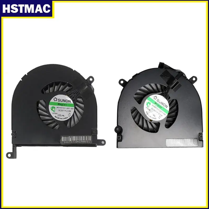 Laptop Left with Right A1297 CPU Cooling Fan Set For Macbook Pro 17 Inch L R A1297 Fan 2009 2010 2011 Year