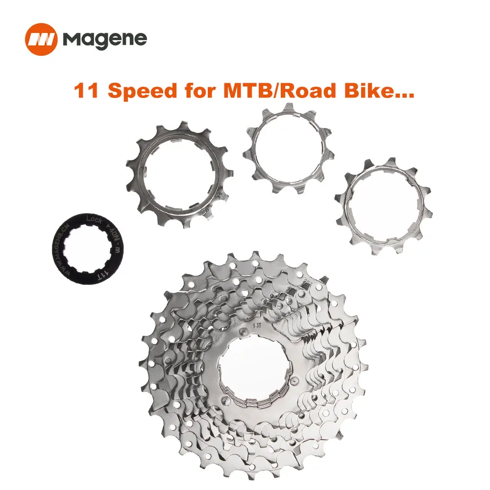 Magene Bike Cassette 8 9 10 11 Speed11-28T Speed Velocidade Flywheel Bicycliese  MTB Road Freewheel Sprocket Trainer Accessory