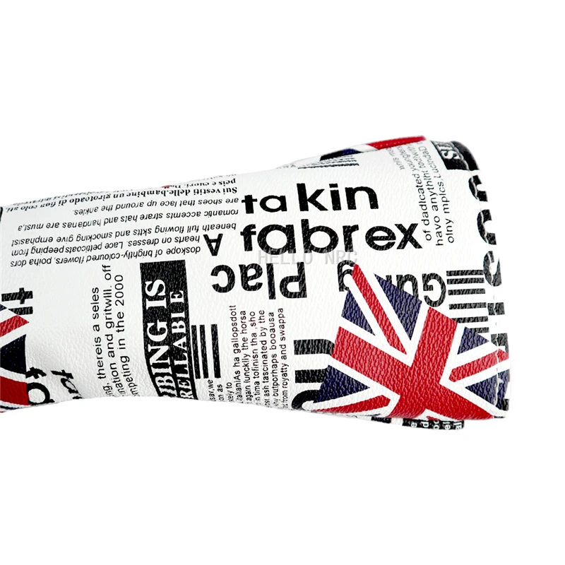 Golf Headcover  1Pcs Driver Fairway UT Wood Head Covers Pu Leather British Flag