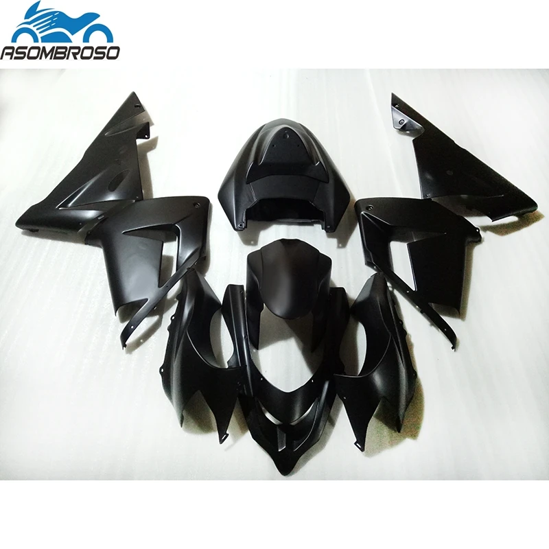 

Free Painting Bodyworks for Kawasaki Ninja ZX10R fairing kit 2004-2005 matte black plastic racing fairing set zx10r 04 05 BJ52