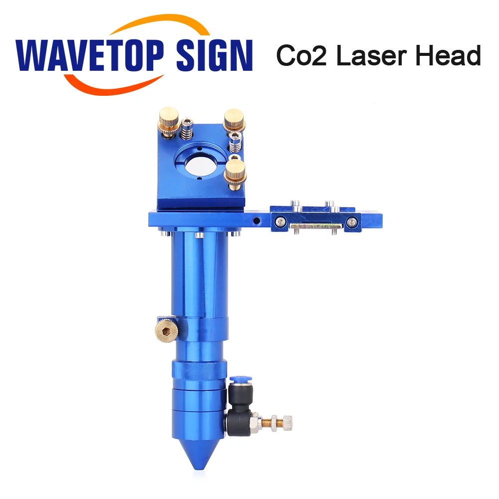 CO2 Laser Head Set Reflective Mirror & Focusing Lens Integrative Fixture Mount Holder For Laser Engraver Cutting Machine Parts