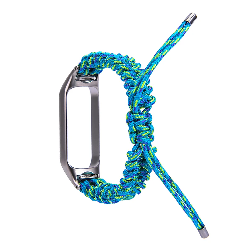 샤오미 미 밴드 8, 7, 6, 4, 우븐 컬러 스트랩, 나일론, 여성용 시계 밴드, 교체 미밴드 3