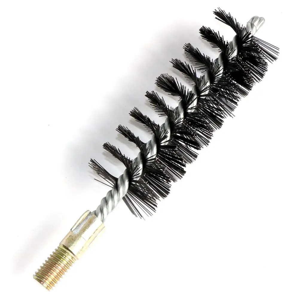 2pc 25-75mm Pipe Tube Steel Wire Brushes M12 Sweep For Bottle Pipes Chimney Cleaning Brush