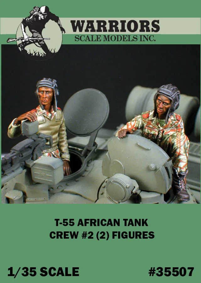 1/35 Scale T-55 African Tank Crew #2 (2 Figures/Set) Warriors #35507 Unassembled Uncolored Accept Wholesale Drop Shipping