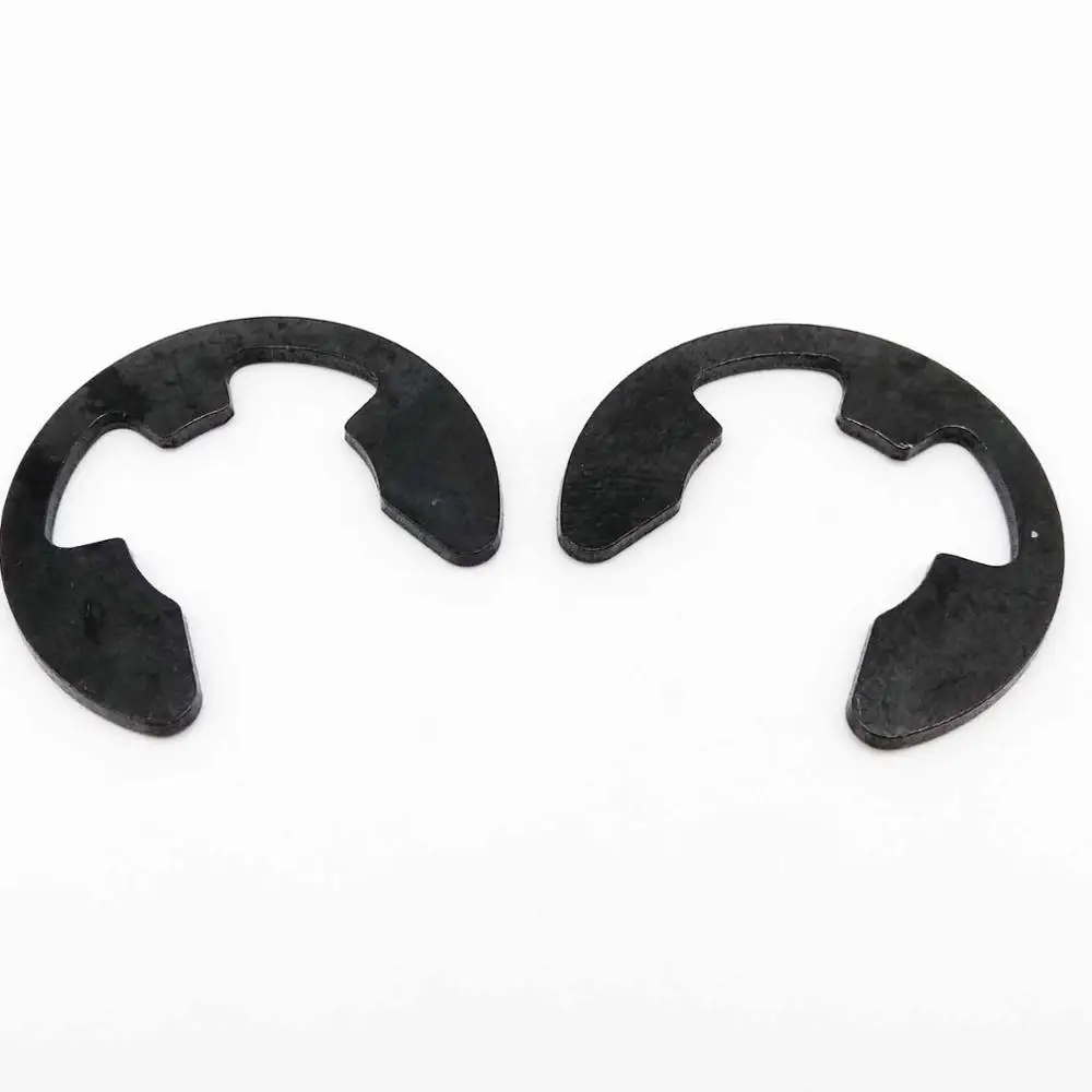 10/50/100 M1.2-M24 GB896 DIN6799 Black Manganese Steel Shaft Bearing Retaining Ring Split Washer Snap Collar E Type Clip Circlip